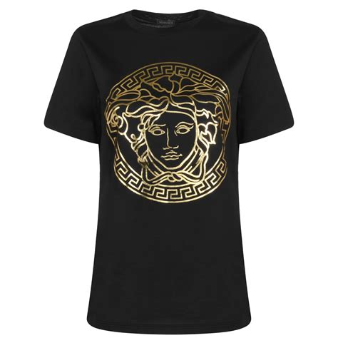 versace white t-shirt women's|versace t shirt medusa.